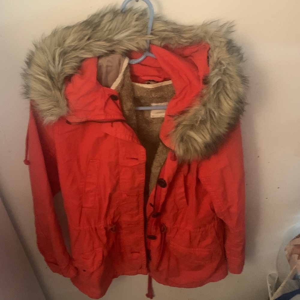 Heavy Duty GAP Utility Jacket W/ Removable Faux Fur Inner Lining SZ XL-Small 🔥🔥🔥